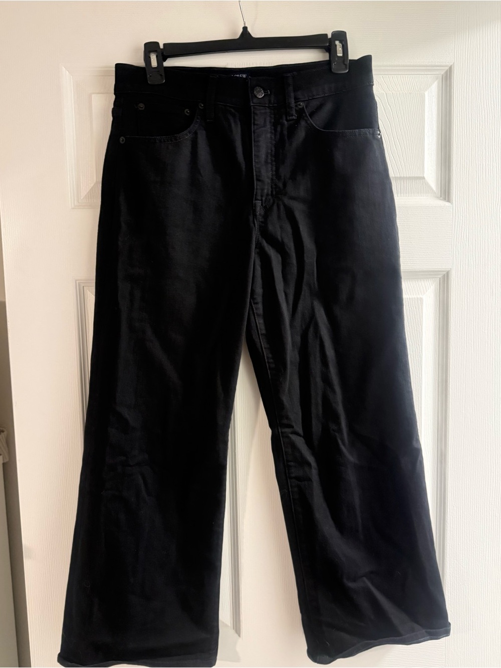 J.Crew Wide Leg black size 28 crop jeans - Picture 4 of 8